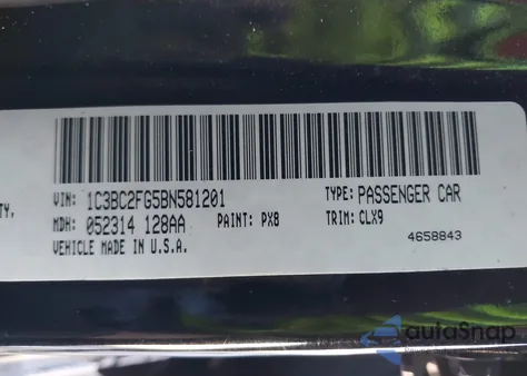 2011 Chrysler 200 Limited from USA, damaged, VIN 1C3BC2FG5BN581201